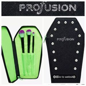 Profusion Cosmetics Electric Bride Brush Set & Case